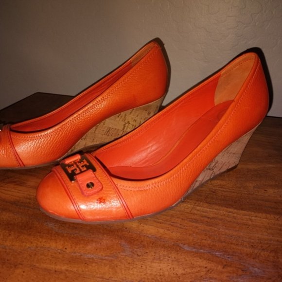 Tory Burch Shoes - Tory Burch Wedge flats leather size 10